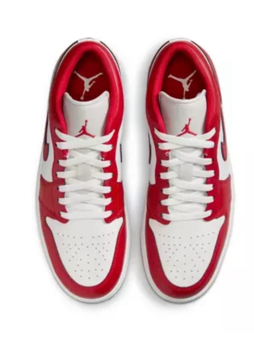 Nike Low-Top Sneakers in White and Red